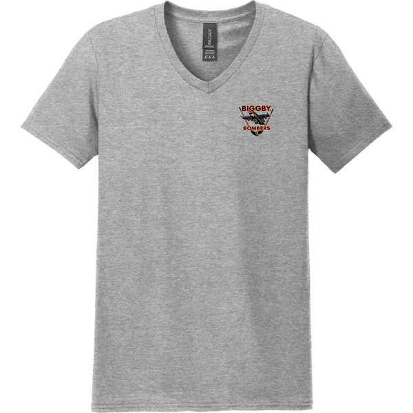 Biggby Bombers Softstyle V-Neck T-Shirt