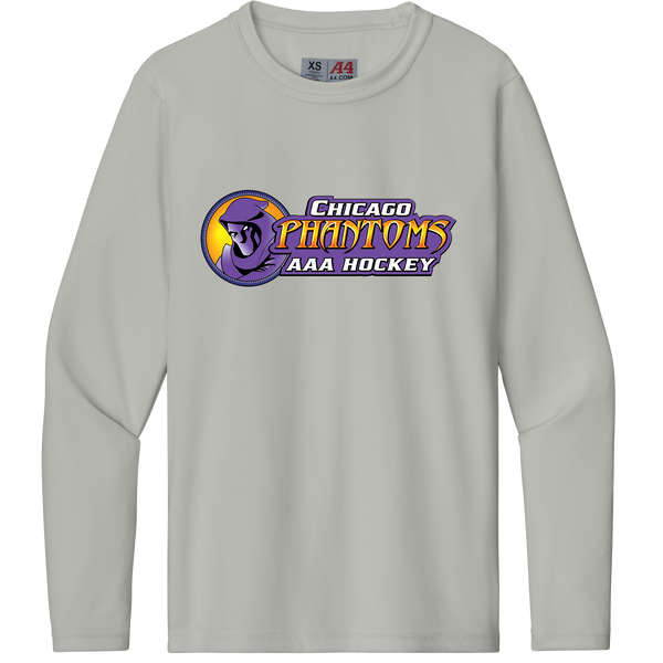 Chicago Phantoms Youth Cooling Performance Long Sleeve Tee