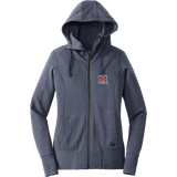 Jr. Mounties New Era Ladies Tri-Blend Fleece Full-Zip Hoodie