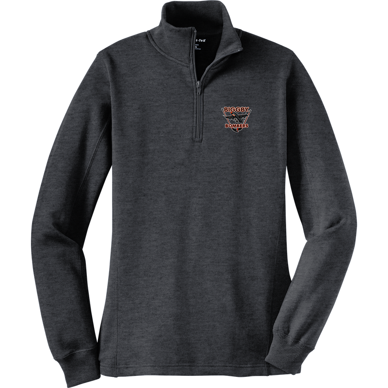 Biggby Bombers Ladies 1/4-Zip Sweatshirt