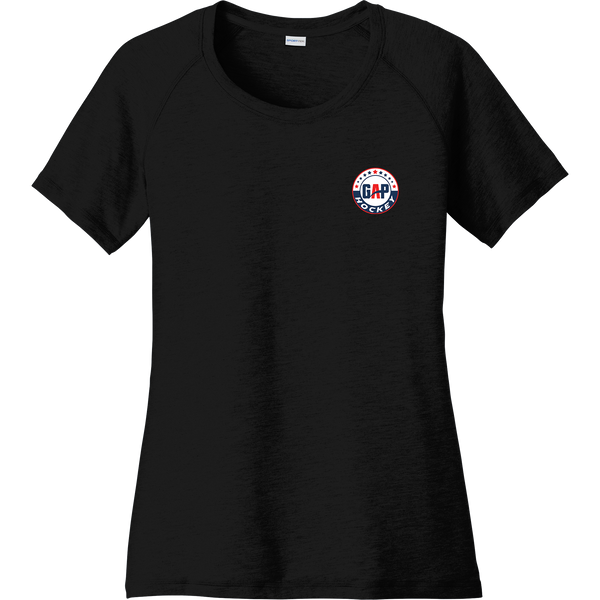 GAP Hockey Ladies PosiCharge Tri-Blend Wicking Scoop Neck Raglan Tee