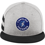 Carolina Thunder New Era Shadow Heather Striped Flat Bill Snapback Cap