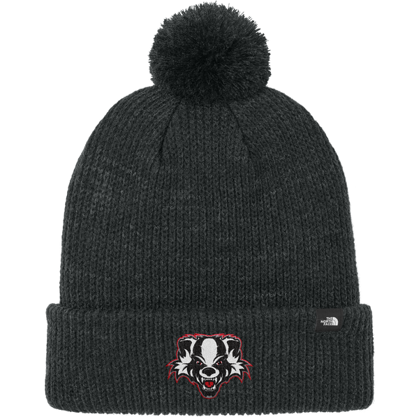 Scary Badgers The North Face Pom Beanie