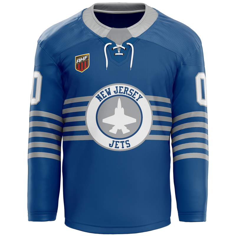 NJ Jets Adult Player Hybrid Jersey