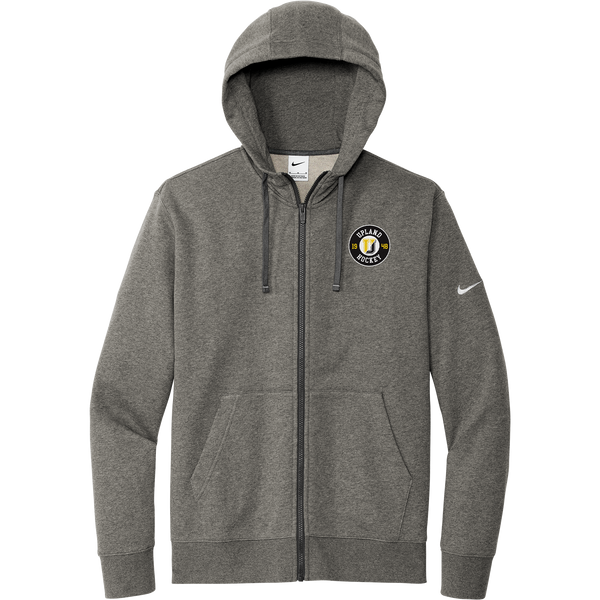 Upland Hockey Nike Club Fleece Sleeve Swoosh Full-Zip Hoodie