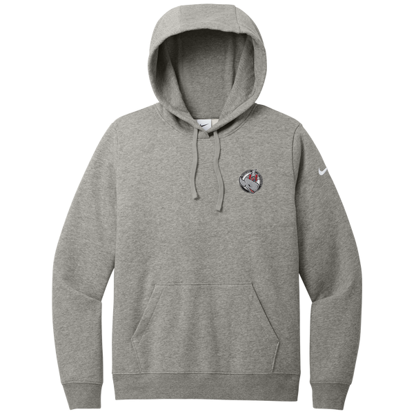 CT Whalers Tier 2 Nike Women's Club Fleece Sleeve Swoosh Pullover Hoodie