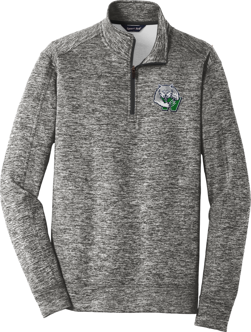 Woodbridge Wolfpack PosiCharge Electric Heather Fleece 1/4-Zip Pullover