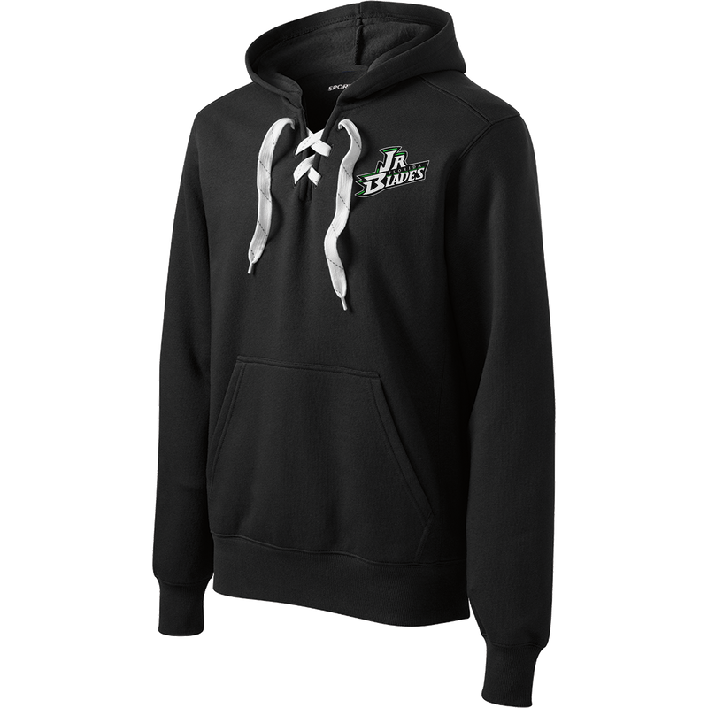 Junior Blades Lace Up Pullover Hooded Sweatshirt