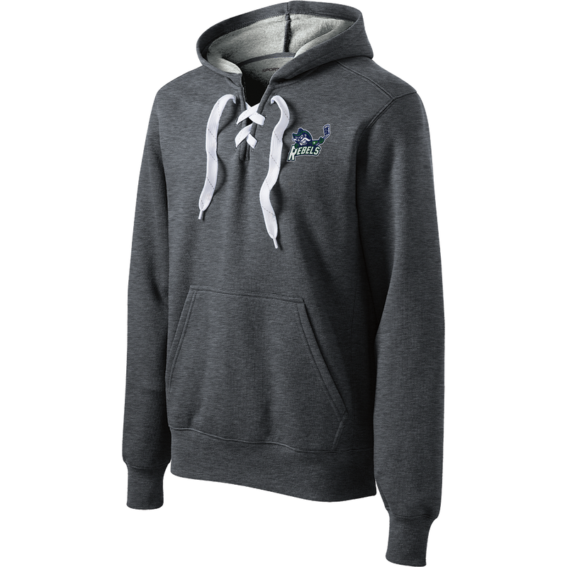 Kensington Valley Rebels Lace Up Pullover Hooded Sweatshirt