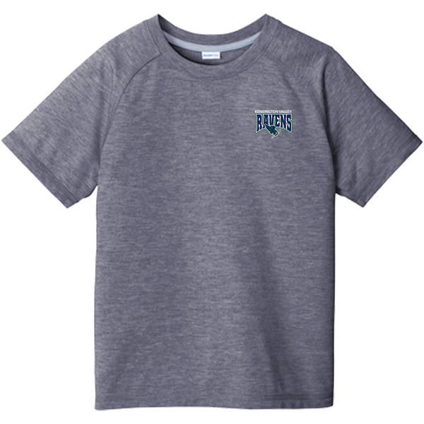 Kensington Valley Ravens Youth PosiCharge Tri-Blend Wicking Raglan Tee
